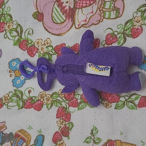 Vintage Teletubbies Tinky Winky Plush Zippered Clip - Picture 4 of 5